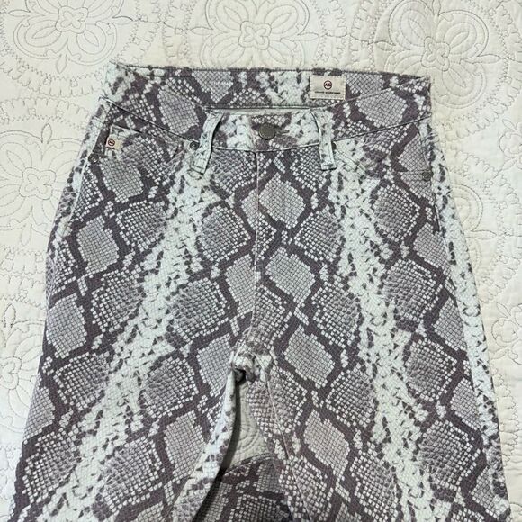 AG Adriano Goldscnmed snake pattern, jeans, size 25R A564 - Picture 2 of 7